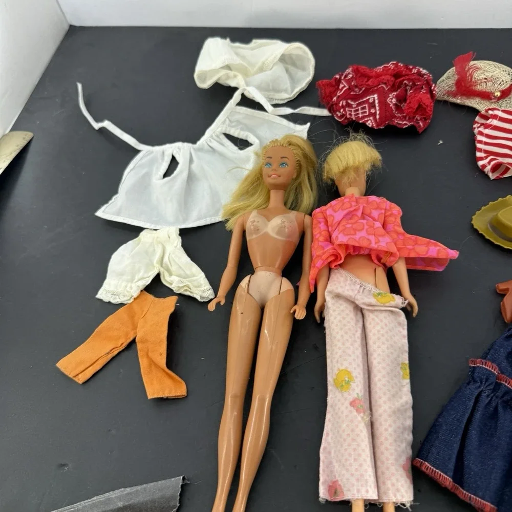Vintage Mattel Barbie & Skipper Doll Lot 1966 Japan 1986 Taiwan Accessories TLC